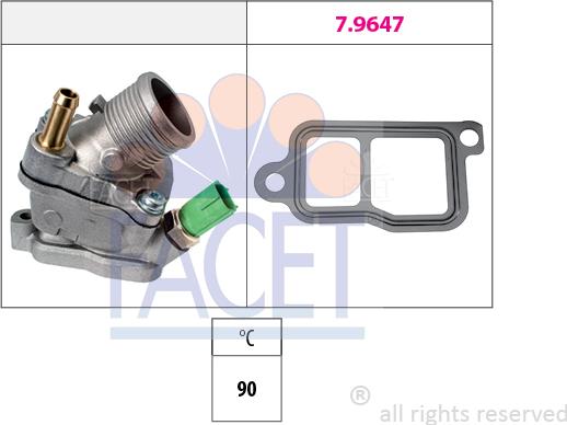 FACET 7.8732 - Termostato, Refrigerante www.autoricambi360.it