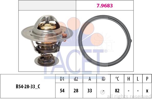 FACET 7.8726 - Termostato, Refrigerante www.autoricambi360.it