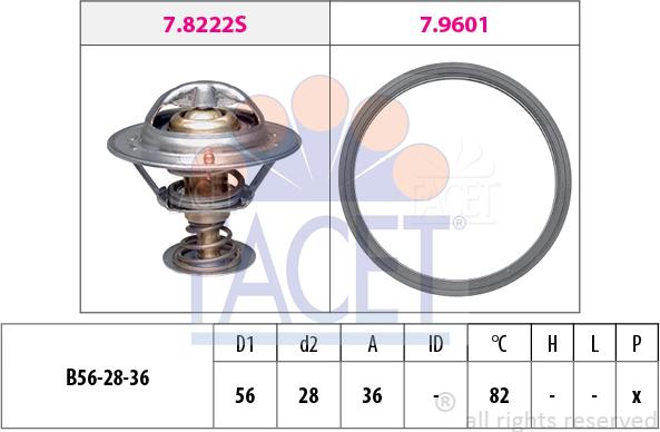 FACET 7.8728 - Termostato, Refrigerante www.autoricambi360.it