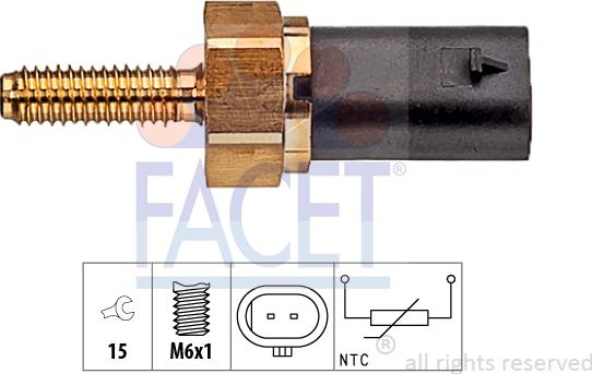 FACET 7.3404 - Sensore, Temperatura refrigerante www.autoricambi360.it