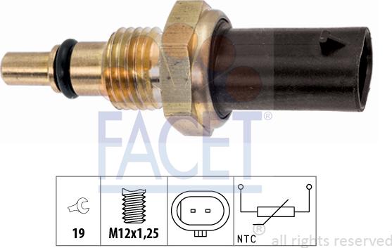 FACET 7.3400 - Sensore, Temperatura olio www.autoricambi360.it