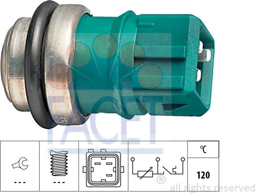 FACET 7.3550 - Sensore, Temperatura refrigerante www.autoricambi360.it