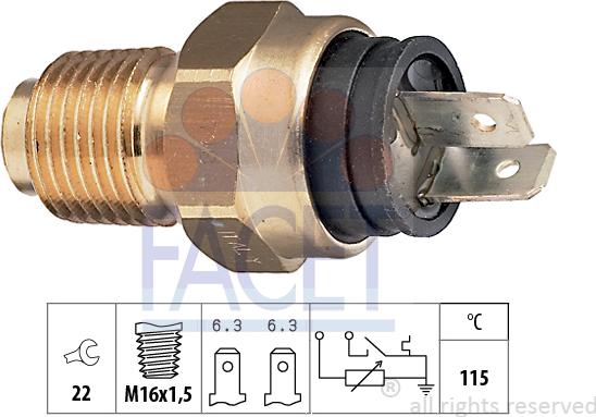 FACET 7.3500 - Sensore, Temperatura refrigerante www.autoricambi360.it