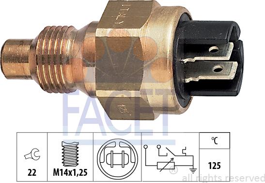 FACET 7.3510 - Sensore, Temperatura refrigerante www.autoricambi360.it