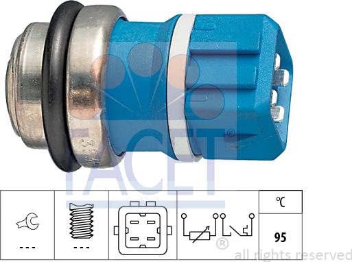 FACET 7.3535 - Sensore, Temperatura refrigerante www.autoricambi360.it