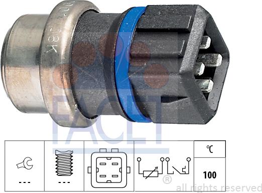 FACET 7.3536 - Sensore, Temperatura refrigerante www.autoricambi360.it