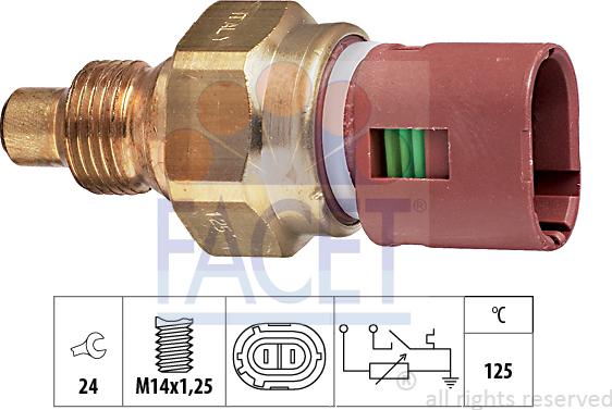 FACET 7.3532 - Sensore, Temperatura refrigerante www.autoricambi360.it