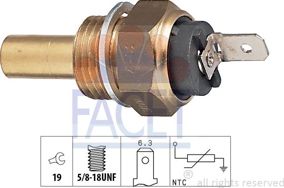 FACET 7.3047 - Sensore, Temperatura refrigerante www.autoricambi360.it