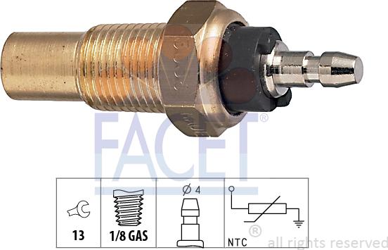 FACET 7.3056 - Sensore, Temperatura refrigerante www.autoricambi360.it