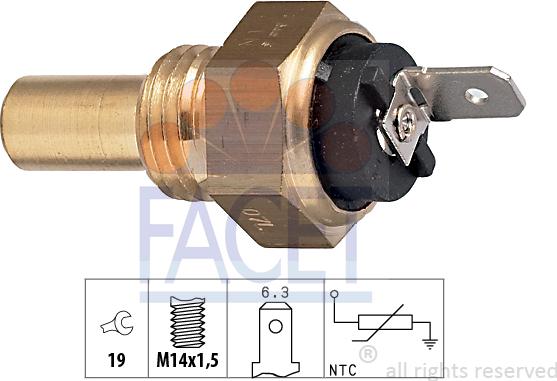 FACET 7.3066 - Sensore, Temperatura refrigerante www.autoricambi360.it