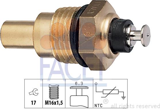 FACET 7.3067 - Sensore, Temperatura refrigerante www.autoricambi360.it
