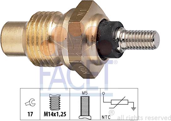 FACET 7.3003 - Sensore, Temperatura refrigerante www.autoricambi360.it