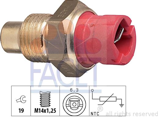 FACET 7.3084 - Sensore, Temperatura refrigerante www.autoricambi360.it