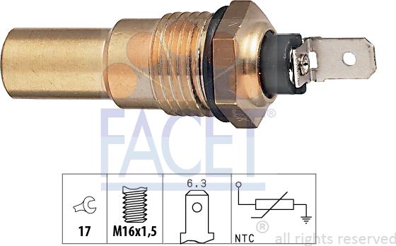 FACET 7.3035 - Sensore, Temperatura refrigerante www.autoricambi360.it