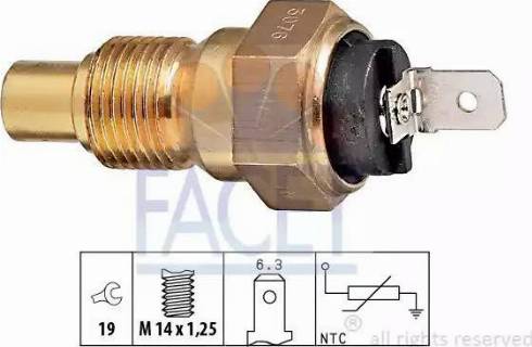 FACET 7.3076 - Sensore, Temperatura refrigerante www.autoricambi360.it