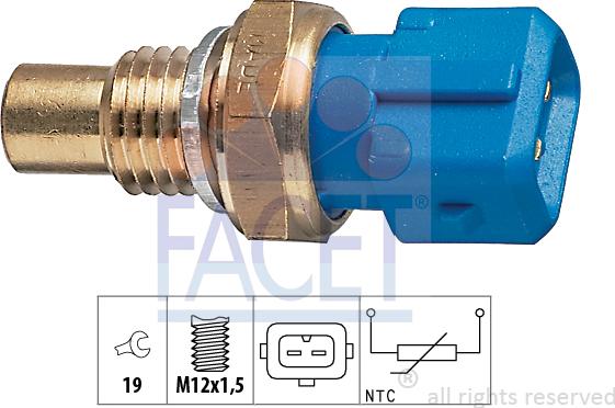 FACET 7.3194 - Sensore, Temperatura refrigerante www.autoricambi360.it