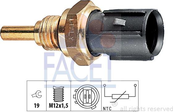 FACET 7.3198 - Sensore, Temperatura olio www.autoricambi360.it