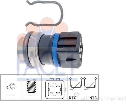 FACET 7.3146 - Sensore, Temperatura refrigerante www.autoricambi360.it