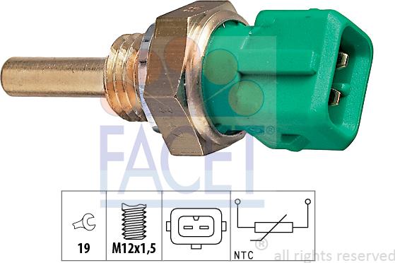 FACET 7.3147 - Sensore, Temperatura refrigerante www.autoricambi360.it