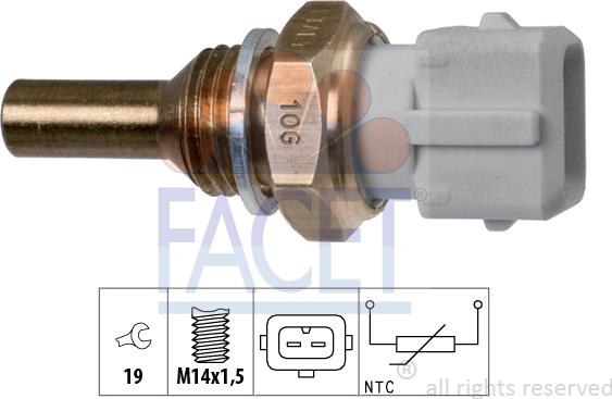 FACET 7.3126 - Sensore, Temperatura refrigerante www.autoricambi360.it