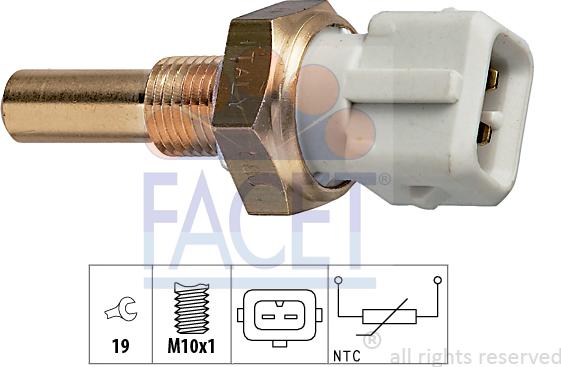 FACET 7.3171 - Sensore, Temperatura refrigerante www.autoricambi360.it
