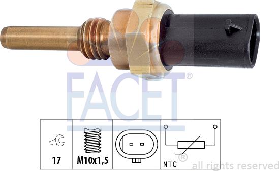 FACET 7.3397 - Sensore, Temperatura refrigerante www.autoricambi360.it