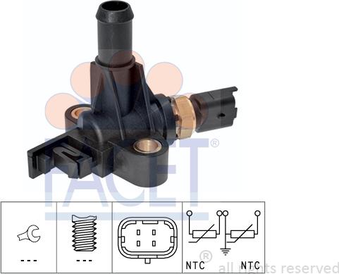 FACET 7.3359 - Sensore, Temperatura refrigerante www.autoricambi360.it
