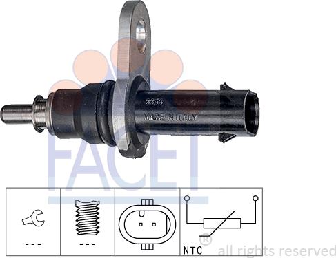 FACET 7.3356 - Sensore, Temperatura olio www.autoricambi360.it