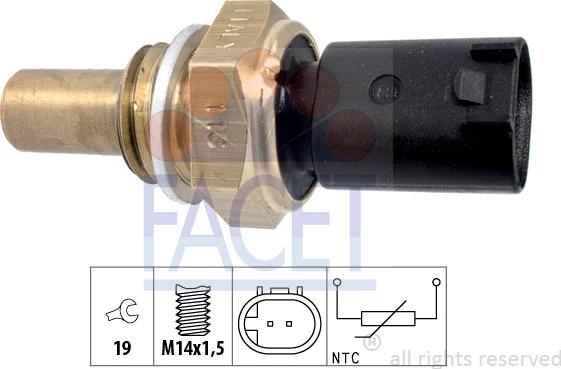 FACET 7.3350 - Sensore, Temperatura olio www.autoricambi360.it