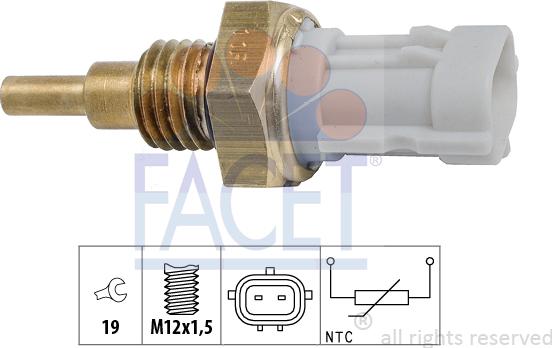 FACET 7.3351 - Sensore, Temperatura olio www.autoricambi360.it