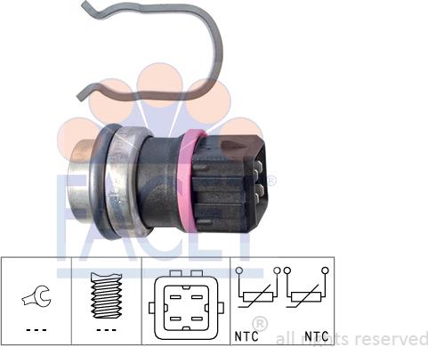 FACET 7.3353 - Sensore, Temperatura refrigerante www.autoricambi360.it