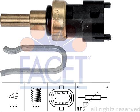 FACET 7.3357 - Sensore, Temperatura refrigerante www.autoricambi360.it