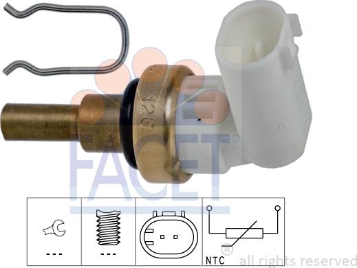 FACET 7.3360 - Sensore, Temperatura refrigerante www.autoricambi360.it