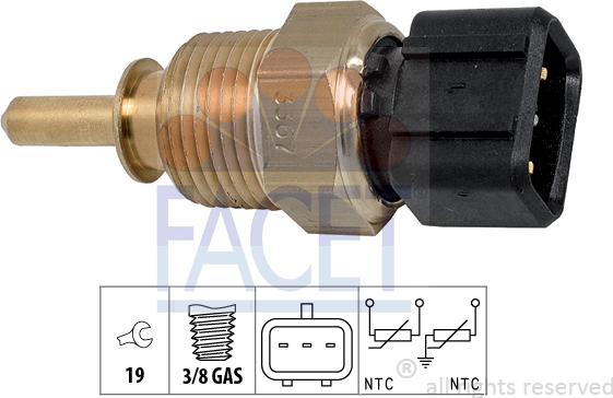 FACET 7.3367 - Sensore, Temperatura refrigerante www.autoricambi360.it