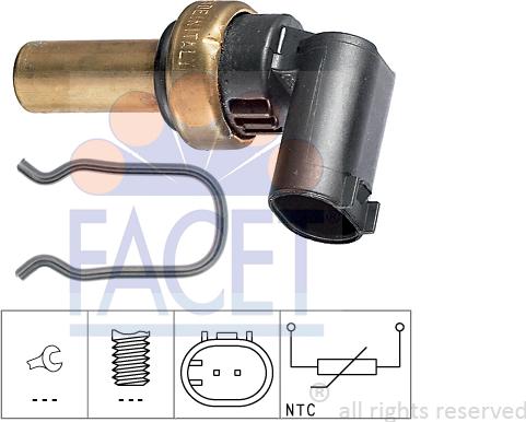 FACET 7.3300 - Sensore, Temperatura olio www.autoricambi360.it