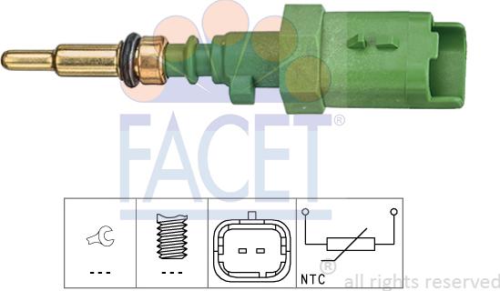 FACET 7.3385 - Sensore, Temperatura refrigerante www.autoricambi360.it