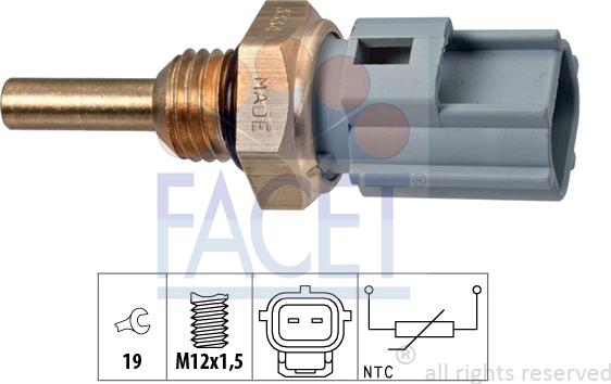 FACET 7.3334 - Sensore, Temperatura refrigerante www.autoricambi360.it
