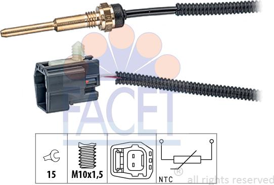 FACET 7.3331 - Sensore, Temperatura refrigerante www.autoricambi360.it