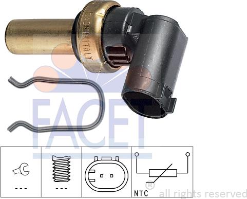 FACET 7.3324 - Sensore, Temperatura refrigerante www.autoricambi360.it