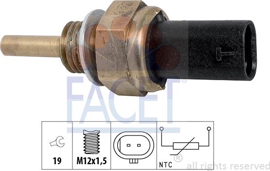 FACET 7.3379 - Sensore, Temperatura refrigerante www.autoricambi360.it