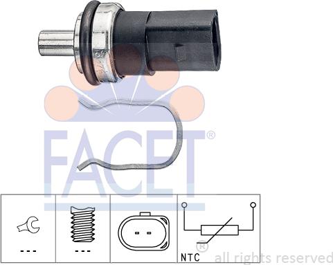 FACET 7.3376 - Sensore, Temperatura carburante www.autoricambi360.it