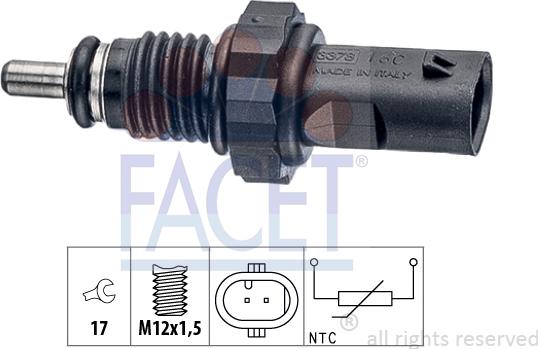 FACET 7.3378 - Sensore, Temperatura olio www.autoricambi360.it