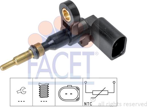FACET 7.3377 - Sensore, Temperatura refrigerante www.autoricambi360.it