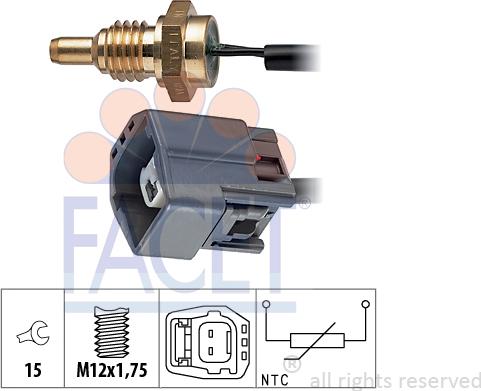 FACET 7.3295 - Sensore, Temperatura refrigerante www.autoricambi360.it