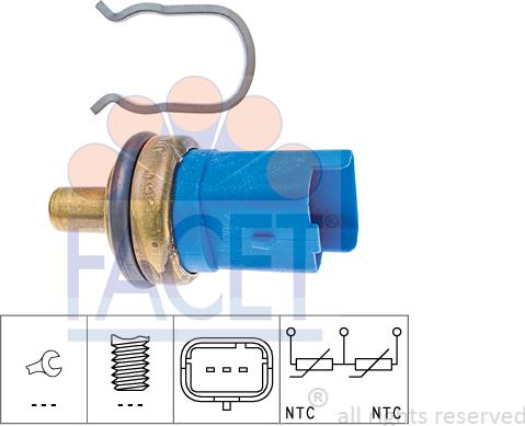 FACET 7.3293 - Sensore, Temperatura refrigerante www.autoricambi360.it