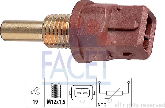 FACET 7.3248 - Sensore, Temperatura olio www.autoricambi360.it