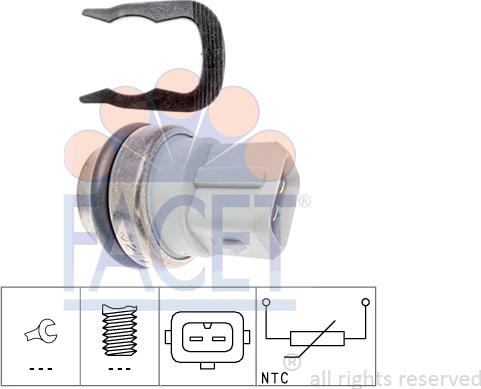 FACET 7.3254 - Sensore, Temperatura refrigerante www.autoricambi360.it