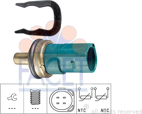 FACET 7.3258 - Sensore, Temperatura refrigerante www.autoricambi360.it