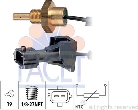 FACET 7.3253 - Sensore, Temperatura refrigerante www.autoricambi360.it