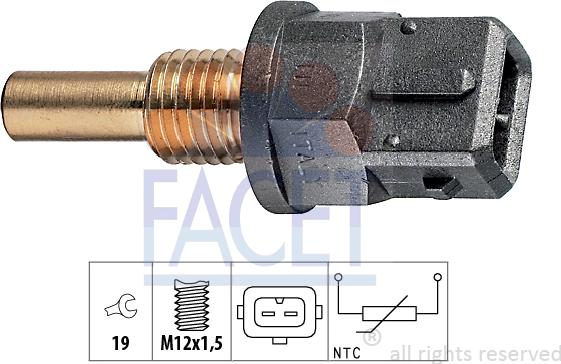 FACET 7.3200 - Sensore, Temperatura refrigerante www.autoricambi360.it